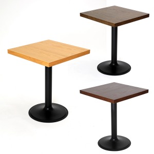 [판매완료] [전시 상품] 600 사각 카페 테이블 [애쉬 무늬목] 3종 세트